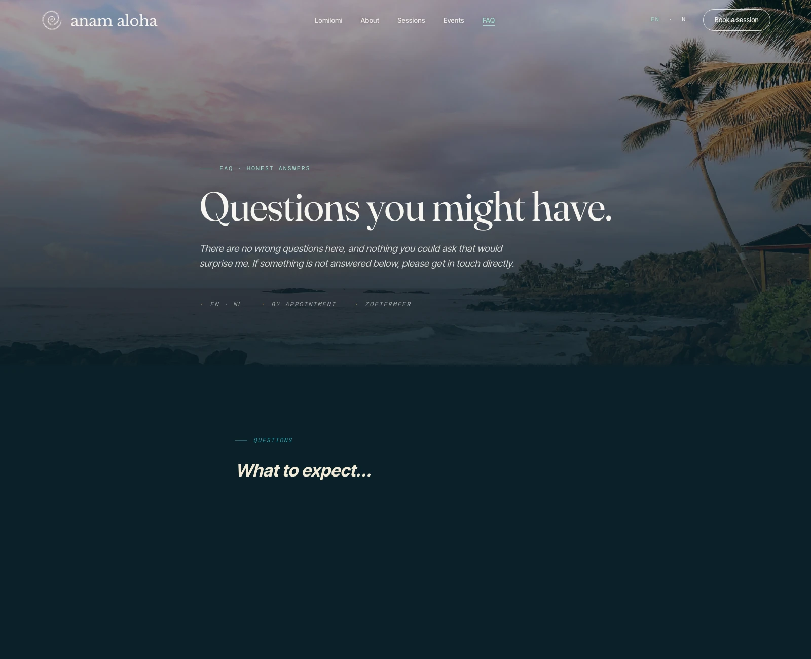anam aloha: FAQ