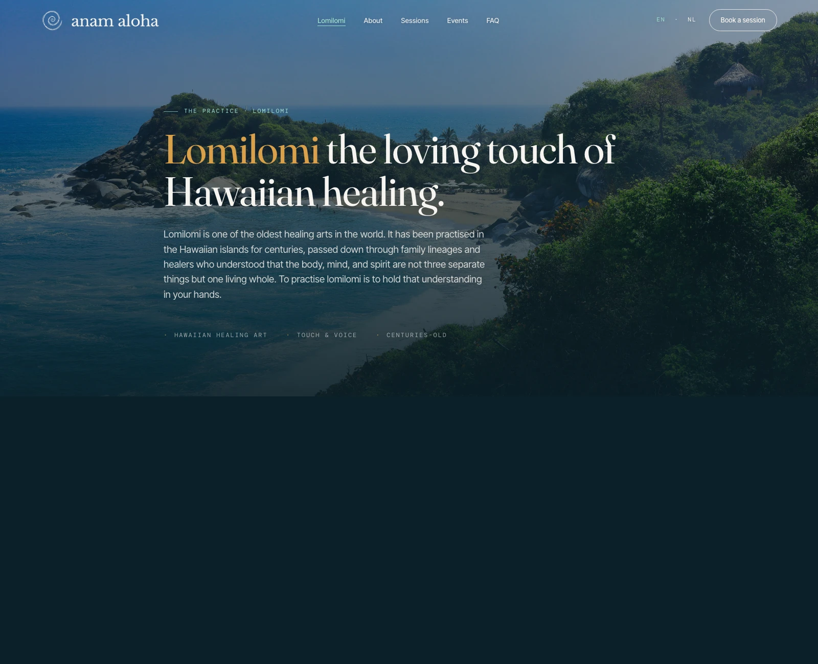 anam aloha: the lomilomi practice