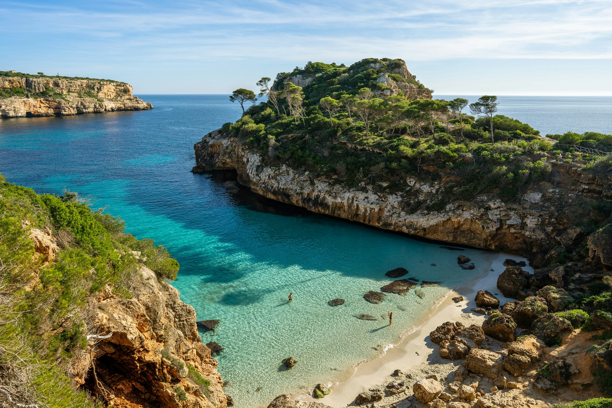Turquoise cove on the coast of Mallorca