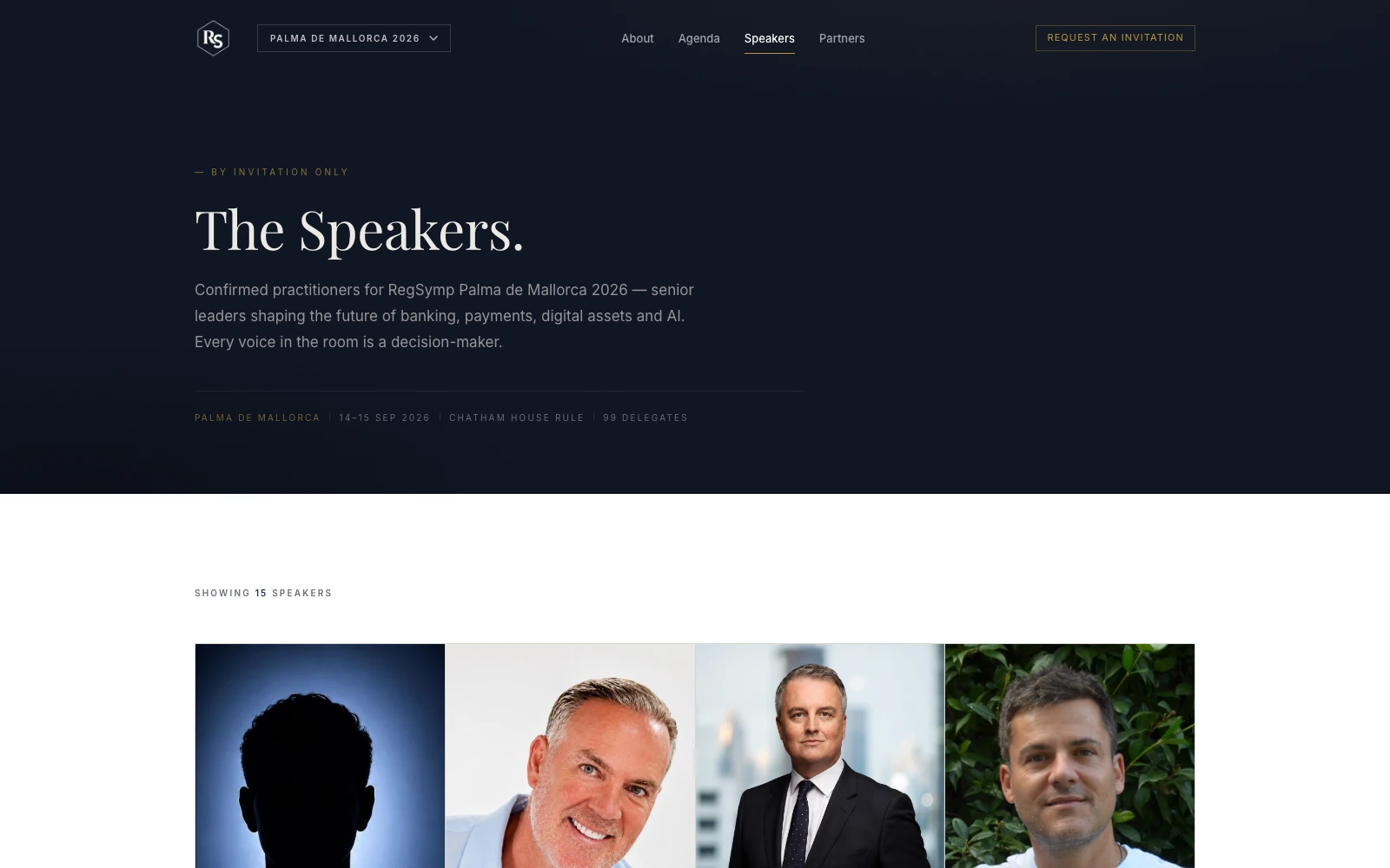 Symposium: speakers page