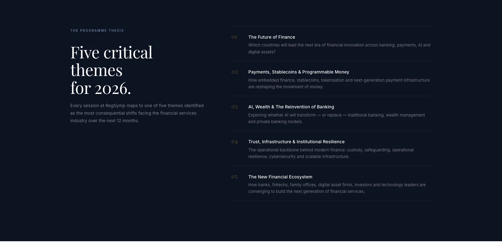 Symposium: five critical themes for 2026